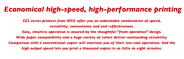 Economical high-speed, high-performance printing